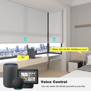 Cơ giới Mất điện không dây di động tổ ong rèm cửa sổ bóng râm điều khiển từ xa từ dưới lên cơ giới thông minh rèm - Product Image 5