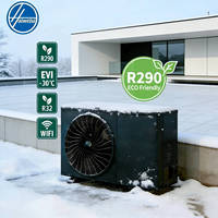 Pompe à chaleur air-eau certifiée CE 9-15KW R32 à compresseur scroll, classe A+++, triple fonction air/eau pour extérieur