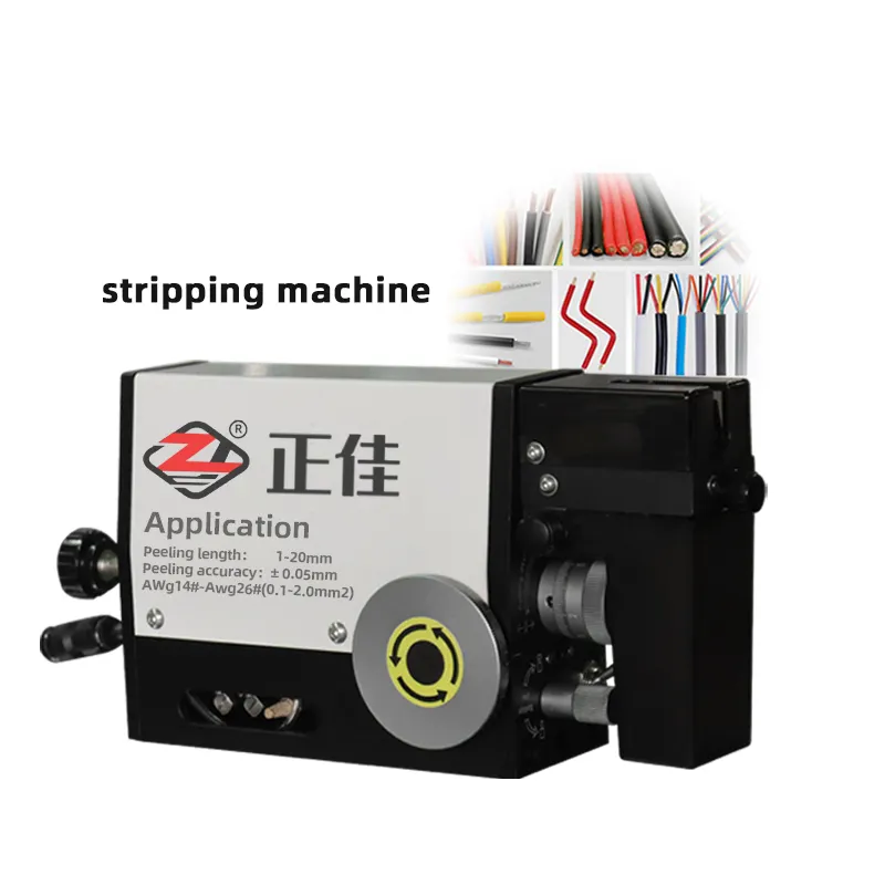 ZJ-20P For Sheathing Electric Manual Pneumatic Copper Stripper Cable Wire Stripping Machine