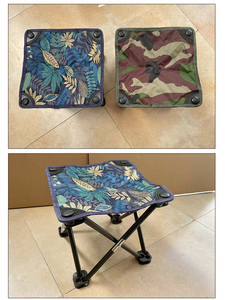 Silla Plegable de Camping de Aleación de Aluminio para Exteriores, Tela Oxford, Fácil de Transportar, con Soporte para Lámpara y Bandeja para Cebo, para <span class=keywords><strong>Pesca</strong></span>, Senderismo y Picnic - Product Image 5