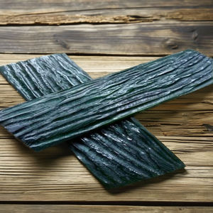 Manches de couteau en corne de buffle, teintes naturellement, écologiques, faites à la main, aspect cerf gris à motifs, polies, matériau artisanal pour la maison - Product Image 2