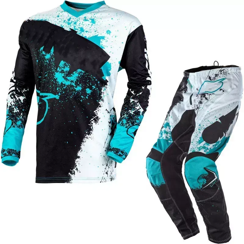 Motomotorbike motosiklet takım elbise Custom Made erkekler Motocross deri dişli seti yarış forması setleri