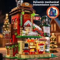 Bloques de Construcción de Plástico ABS Serie Navideña 89139 CPC, Escena de Calle de Fábrica, Piezas Pequeñas para Niños, Venta al Por Mayor de Fábrica