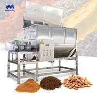 Mélangeur à ruban horizontal en acier au carbone chauffant, machine à mélanger, 1 tonne, 300l, 500l, 100l, mélangeur de poudre avec chauffage
