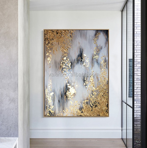 Pittura a olio astratta fatta a mano moderna su tela su decorazione stampata personalizzata arte astratta della grande parete di arti - Product Image 5