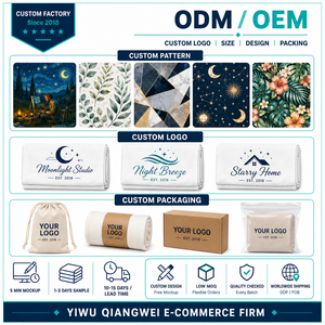 Manta de Lana con Diseño Artístico de Paisaje y Cielo Estrellado, Manta Decorativa para Sala de Estar, Dormitorio, Apartamento, Sala de Lectura, Regalo - Product Image 6