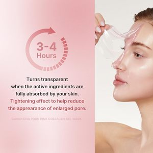 Mascarilla Facial de Gel de Colágeno Rosa Salmón Medicube, Mascarilla Facial Nocturna para una Piel Radiante y Elástica, Cuidado Facial Coreano - Product Image 3