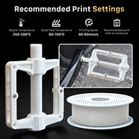 Filament d'imprimante 3D NextShapes, impression 3D, plastique FDM haute résistance, 1,75 mm, 1 kg, blanc, filament ABS