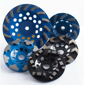 Китайский абразивный бетонный шлифовальный диск 4-дюймовый шлифовальный круг двухрядный сегментный алмазный инструмент алмазный шлифовальный камень - Product Image 6