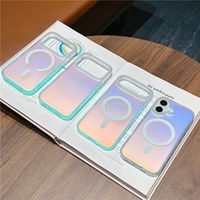 Coques de téléphone magnétiques IMD effet caméléon dégradé laser de luxe pour iPhone 17 Pro Max Air