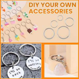 ODM Service Flat Split Keychain Rings Stainless Steel Bulk For Bag Hardware Accessories - Product Image 2