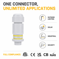 Connecteur de câble étanche à 3 broches M683-A IP68, raccord de câble 3 voies Plug and Play, certifié CE ETL pour l'éclairage LED