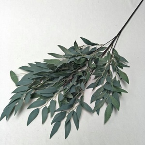 <span class=keywords><strong>Feuilles</strong></span> de <span class=keywords><strong>saule</strong></span> artificielles en soie verte d'approvisionnement d'usine pour la décoration d'événement - Product Image 2