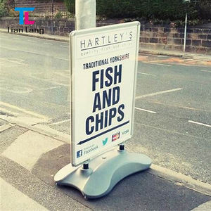 Fabricant A1 Silver pour activités de plein air injection d'eau pendule double face présentoir d'affiches pliable - Product Image 6