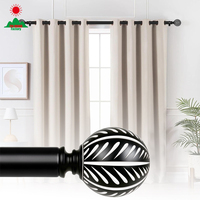 Tringles à rideaux télescopiques doubles OEM ODM, tringles à rideaux extensibles robustes pour chambre à coucher