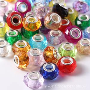 Cuentas sueltas de cristal 3A redondas y planas facetadas transparentes de 14mm para hacer joyas DIY al por mayor en colores mezclados listas para enviar - Product Image 2