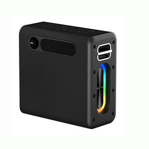 新しいポータブルワイヤレスBluetoothカラオケスピーカー、マイク付きステレオスーパーバスウーファーアクティブBTサブウーファーRGBライトパーティースピーカー - Product Image 6