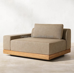 تصميم فاخر منجد وسادة سميكة من خشب الساج وحدات - Product Image 3