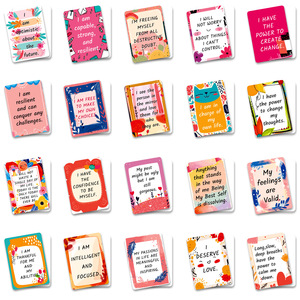 NOUVEAU Lot de 50 cartes de motivation pour le lieu de travail, entièrement en anglais, avec <span class=keywords><strong>citations</strong></span> inspirantes et positives sur l'autodiscipline, cartes de vœux - Product Image 4