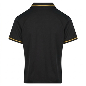 <span class=keywords><strong>Polo</strong></span> da Uomo <span class=keywords><strong>a</strong></span> Maniche Corte con Logo Personalizzato, Bordo Dorato e Polsini <span class=keywords><strong>a</strong></span> Costine, per Uniformi di Squadra, Produzione Diretta OEM - Product Image 2