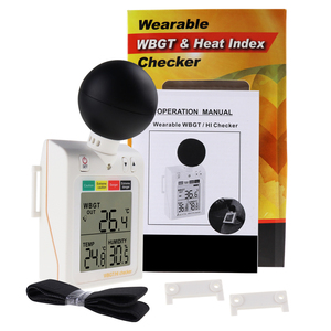 เครื่องวัดอุณหภูมิแบบดิจิตอลพกพา 2-in-1 พร้อมจอ LCD แสดงผลแบบ Wet Bulb Globe Temp Meter ความละเอียด 0.1C/F พร้อมเสียงเตือน - Product Image 1