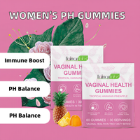Hatmanlabs 60 Gummies 100 Milliards de Probiotiques Complexes Équilibre Flore Vaginale Ananas Hawaïen Gummies Équilibre Féminin