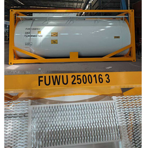 Contenedor cisterna Fuwu de 20 pies con tanque compuesto de acero y plástico para almacenamiento y transporte de gas natural licuado - Product Image 3