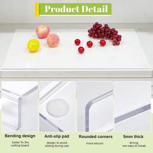 Customized Acrylic Cutting Board Unique Design <b>Plastic</b> Good Material Chopping Board Large Personalized Cutting Board for Kitchen - Product Image 3