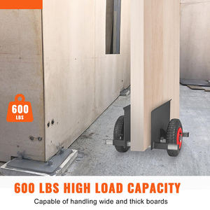 Chariot à panneaux JH-Mech Chariot pour outils de transport Roues anti-éclaboussures pour manutention Panneaux muraux Chariot à panneaux en acier au carbone - Product Image 4
