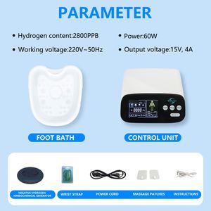 Dual Ionic Foot Bath Detox <b>Machine</b> with LED Display and <b>Massage</b> Function for Foot Care - Product Image 4