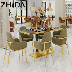 Silla de restaurante Cubierta de metal Taburete alto Nave moderna Bar Comedor Muebles Taburete Silla - Product Image 4