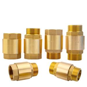 Válvula de Retención de Latón Huihong, de Paso Recto, de Disco Único, para Agua y Petróleo, Válvula Unidireccional, Superficie Pulida - Product Image 4