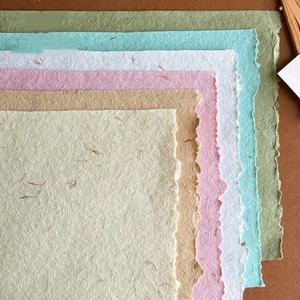 Thickened 125g Hand-Tearable <b>Biodegradable</b> Craft <b>Paper</b> Flower Petals 40x55cm Mixed Pulp High-End Flower Packaging - Product Image 1