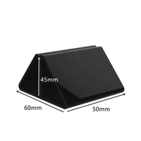 Présentoir de tente de Table en acrylique noir, porte-cartes de Menu