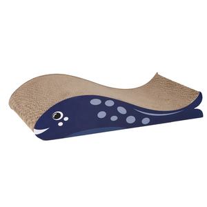 Baleia azul papelão ondulado gato brinquedo garra nitidez ninho <span class=keywords><strong>Scratcher</strong></span> - Product Image 1