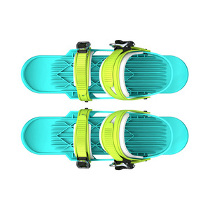 Bottes de ski pour enfants, mini raquettes à neige, bleu fluorescent, fermeture à boucle, équipement de sport d'hiver en plein air - Product Image 2