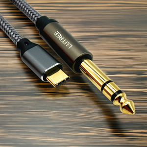 <span class=keywords><strong>Cable</strong></span> de audio USB C <span class=keywords><strong>a</strong></span> <span class=keywords><strong>1</strong></span>/<span class=keywords><strong>4</strong></span> pulgadas, 6.6FT/2M Tipo C <span class=keywords><strong>a</strong></span> 6,35mm TRS <span class=keywords><strong>Cable</strong></span> de audio estéreo, para amplificador de Google, altavoz, consola de mezclas - Product Image 6