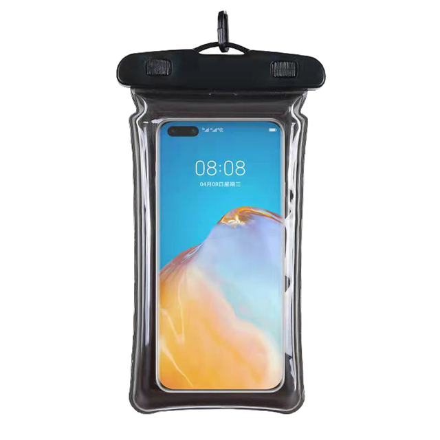 Clear PVC Floating Waterproof Phone Case Universal Summer Beach Accessories Carton Sport Style Mobile Phone Case for Outdoor