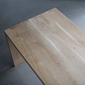 Modern Minimalist Simple Wabi-Sabi Style Nordic French White Oak Expression Solid Wood Movable <b>Study</b> Home <b>Desk</b> - Product Image 3