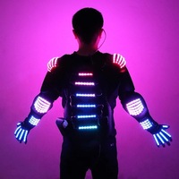 Vestes lumineuses à armure LED couleur pour discothèque Performance DJ Singer Bar Dance Team Graduation Thanksgiving Costume Costumes