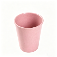 Mug pour enfants réutilisable en paille de blé sans BPA, sans plastique, compatible micro-ondes, couleur personnalisée