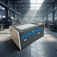 Machine de découpe et de gravure laser CO2 4060 50W 400x600mm, découpeuse laser industrielle à refroidissement par eau pour plastique et verre