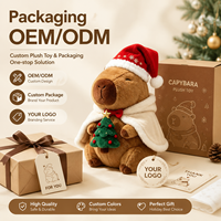 Ours en peluche de Noël personnalisé, fabricant OEM, poupée en peluche de Noël sur mesure, porte-clés, coussin, cadeau de fêtes, mascotte de marque en peluche
