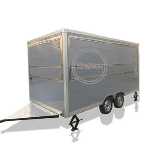 Carrito de Comida Ambulante de 4m para Exteriores, <span class=keywords><strong>Remolque</strong></span> para Venta de Café, Quiosco Callejero de Doble Eje, Carritos de Hot Dogs y Barbacoa en Venta - Product Image 3