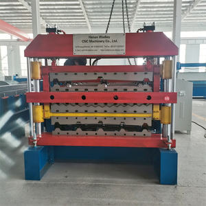 Machine de fabrication de tôle ondulée en aluminium fabriquée en Chine nouvelle conception d'équipement de tuile de toiture à trois niveaux - Product Image 3