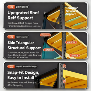 산업용 강철 차고 창고 보관 랙, 적재 용량 100kg 및 150kg - Product Image 3