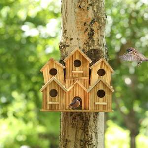 El yapımı ahşap Hummingbird kuş evleri dışında ev için büyük kuş evi bahçe ev dekor <span class=keywords><strong>Birdhouse</strong></span> - Product Image 4
