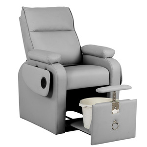 Sillón de Pedicura Ajustable con Hidroterapia, Sofá Reclinable para Manicura, Sistema de Jets sin Tuberías, Lámpara LED de 7 Colores para Spa y Salón - Product Image 5