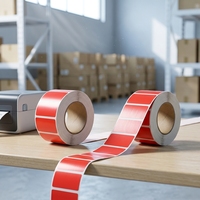 Rouleau d'étiquettes thermiques directes pour impression de codes-barres 58x38 60x40mm, autocollants adhésifs durables et imperméables pour supermarchés et usines
