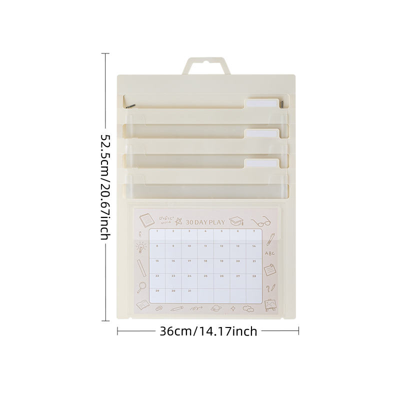 Blanc, 3 grandes grilles + plan de 30 jours